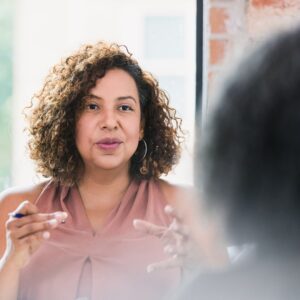 woman talking